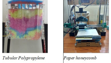 Developed sound-absorbing technology based on bee hive simulation